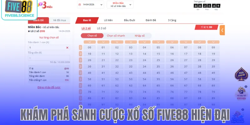 Xổ Số Five88 - Chốt Lô 1 Ăn 99 Bảo Mật An Toàn Tuyệt Đối - playmoro88