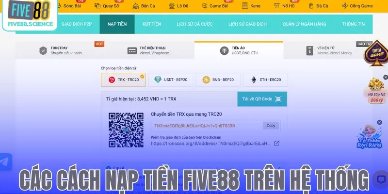Nạp Tiền Five88 - Hướng Dẫn Thao Tác Nhanh Cho Người Mới - playmoro88