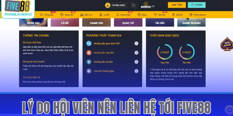 Liên hệ Five88 – Hướng Dẫn Kết Nối Hệ Thống Nhanh Chóng - playmoro88