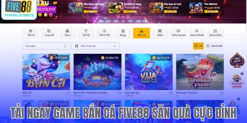 Bắn Cá Five88 - Săn Thưởng Đại Dương 3D, Rinh Quà Cực Lớn - playmoro88